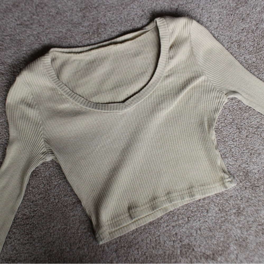 Beige Crop Top